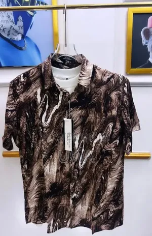 Men's Graphic Button-Down T- Shirt