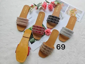 Ladies Flat Sandals – Stylish Bow Rhinestone Design - Size 37- 41