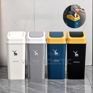 Modern 10L Swing-Lid and Press Top Trash Can – Sleek Durable