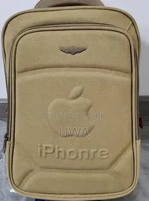16-Inch Embossed Canvas Laptop Backpack