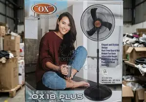 OX 18-Inch Plus Standing Fan With Adjustable Height