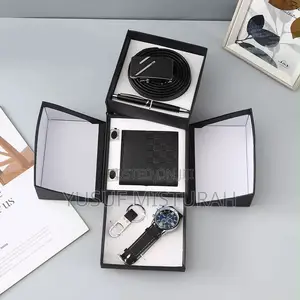 Men's Special Gift Box - Watch+Wallet+ Belt +Glasses +Pen(Premium Box)