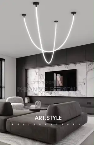 Minimalist Line Art Design Chandelier Living Room Dining Room