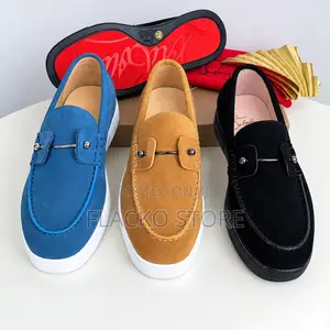 Exclusive Christain Louboutin Metal Suede Sneakers