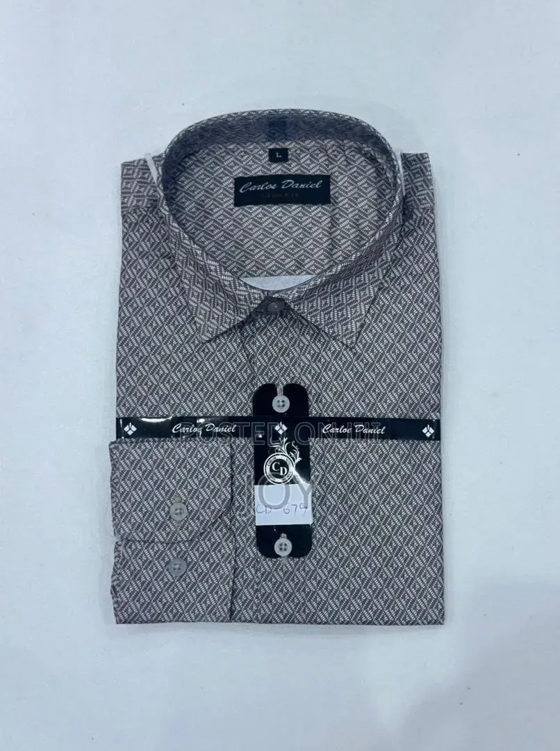 Men’s Patterned Casual Shirts – Size L
