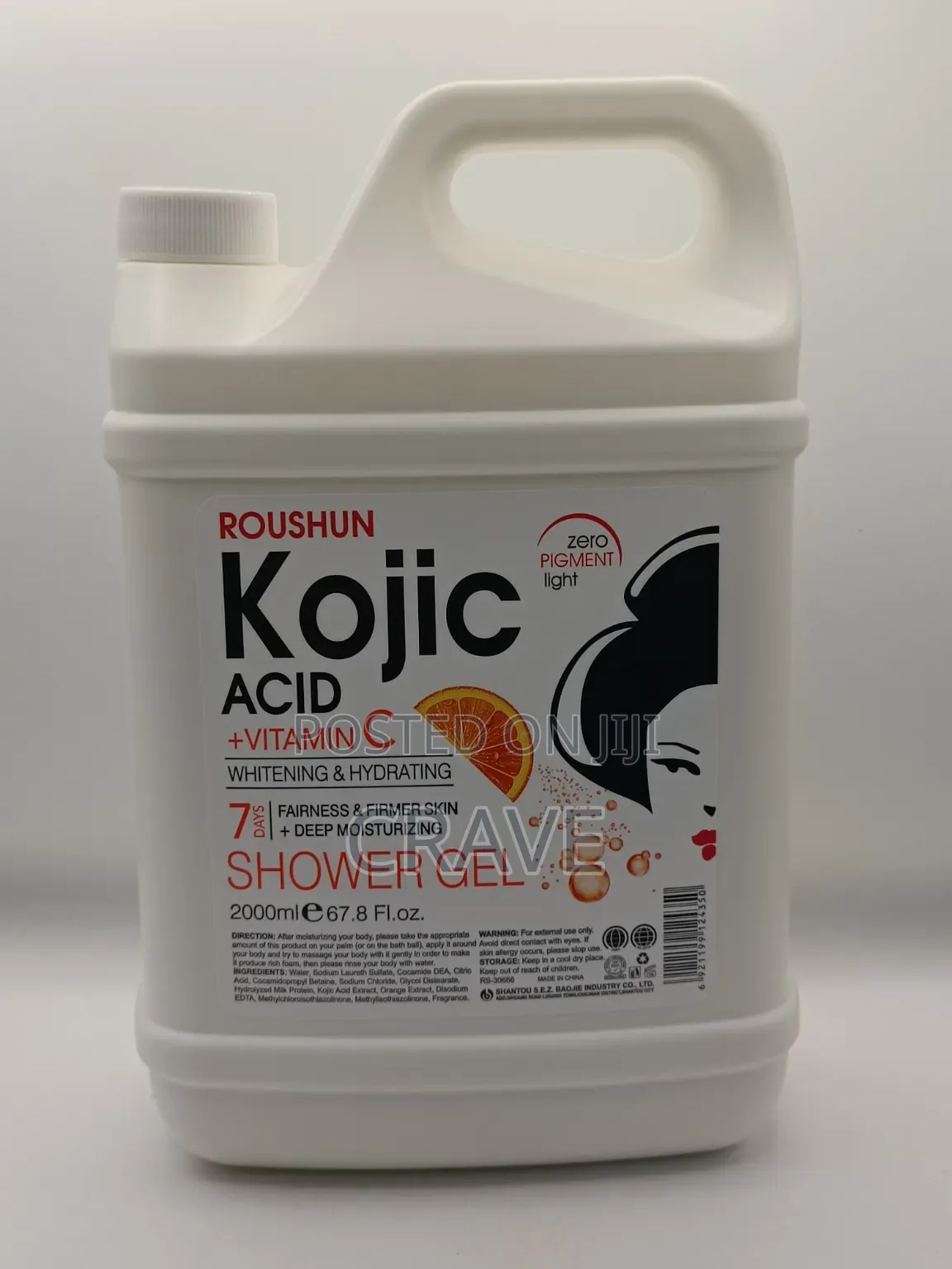 Roushun Kojic Acid + Vitamin C Shower Gel – 2000ml