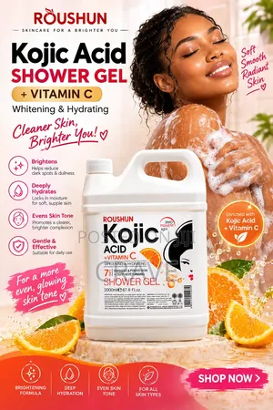 Roushun Kojic Acid + Vitamin C Shower Gel – 2000ml