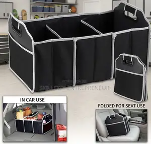 Foldable Car Boot/Trunk Organizer With Cooler Compartment/ Picnic Bag