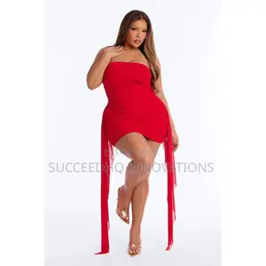 Tessa Draped Mesh Mini Dress
