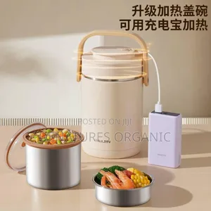 AILIJIN Portable USB Electric Lunch Box -Stainless Steel Food Flask