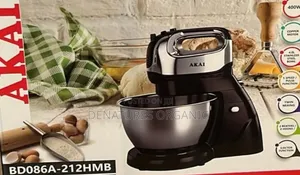 AKAI 400W Hand Mixer With 4.0L Stainless Steel Rotating Bowl