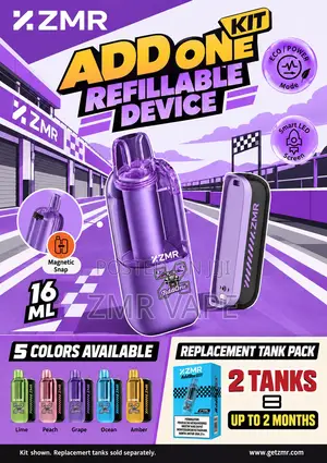 ZMR ADDONE Purple Refillable Vape