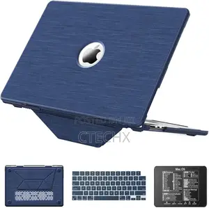 MacBook Air 15 Inch Case M5 M4-M2 2026-2023, Navy | 4 in 1 Kit