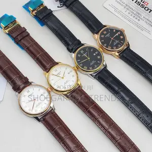 Leather Men's Automatic Wristwatch | Scratch-Resistant