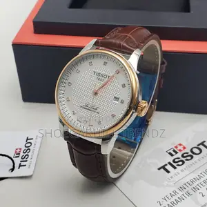 Leather Men's Automatic Wristwatch | Scratch-Resistant