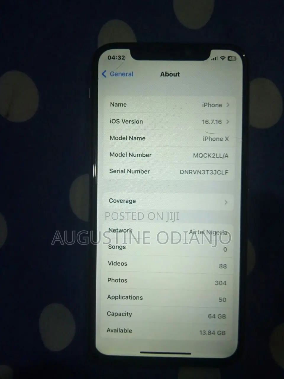 Apple iPhone X 64 GB White