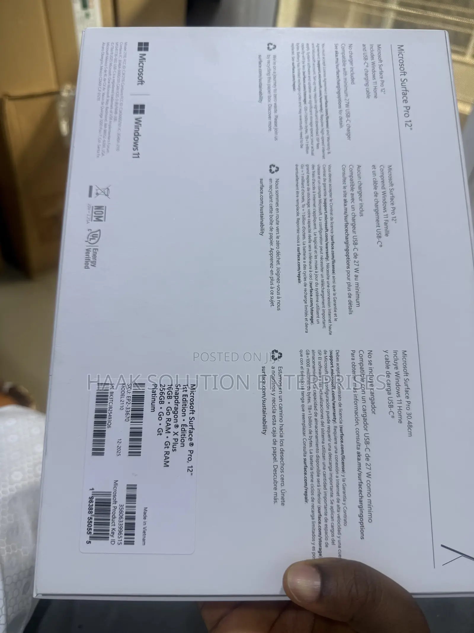 New Microsoft Surface Laptop 7 16GB Qualcomm Snapdragon X Plus 512GB