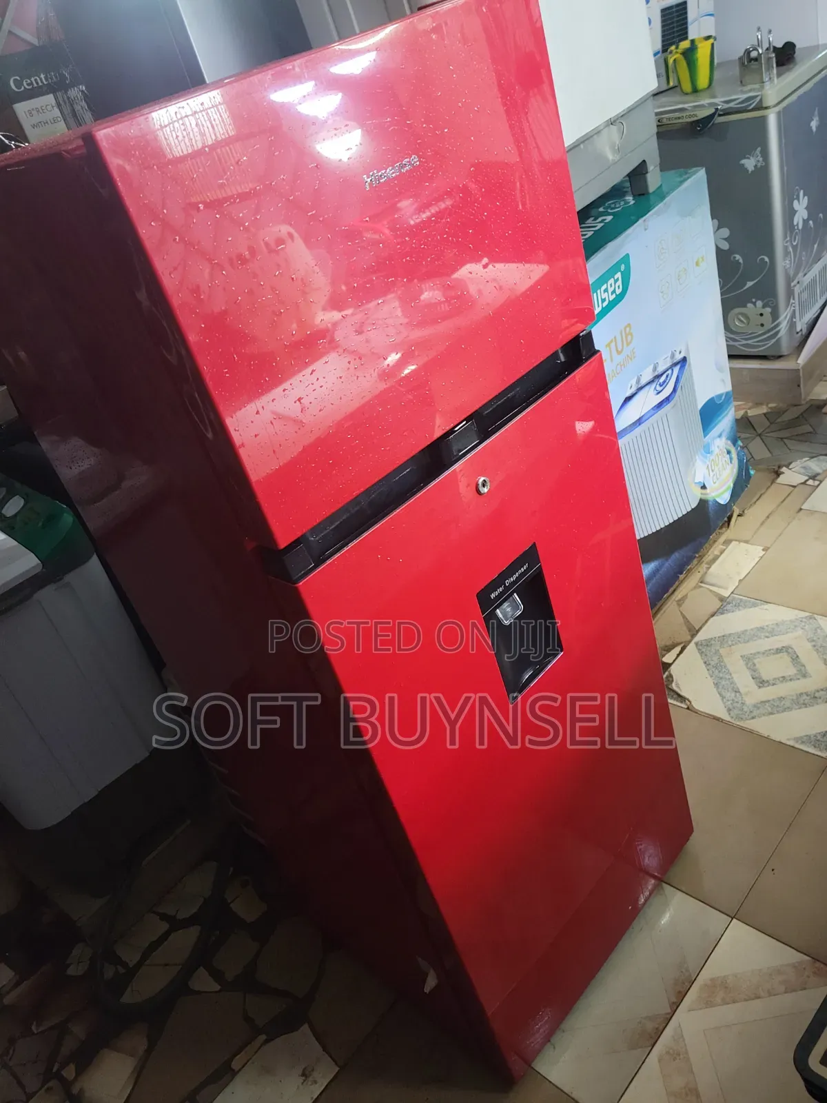 Hisense Red Fridge