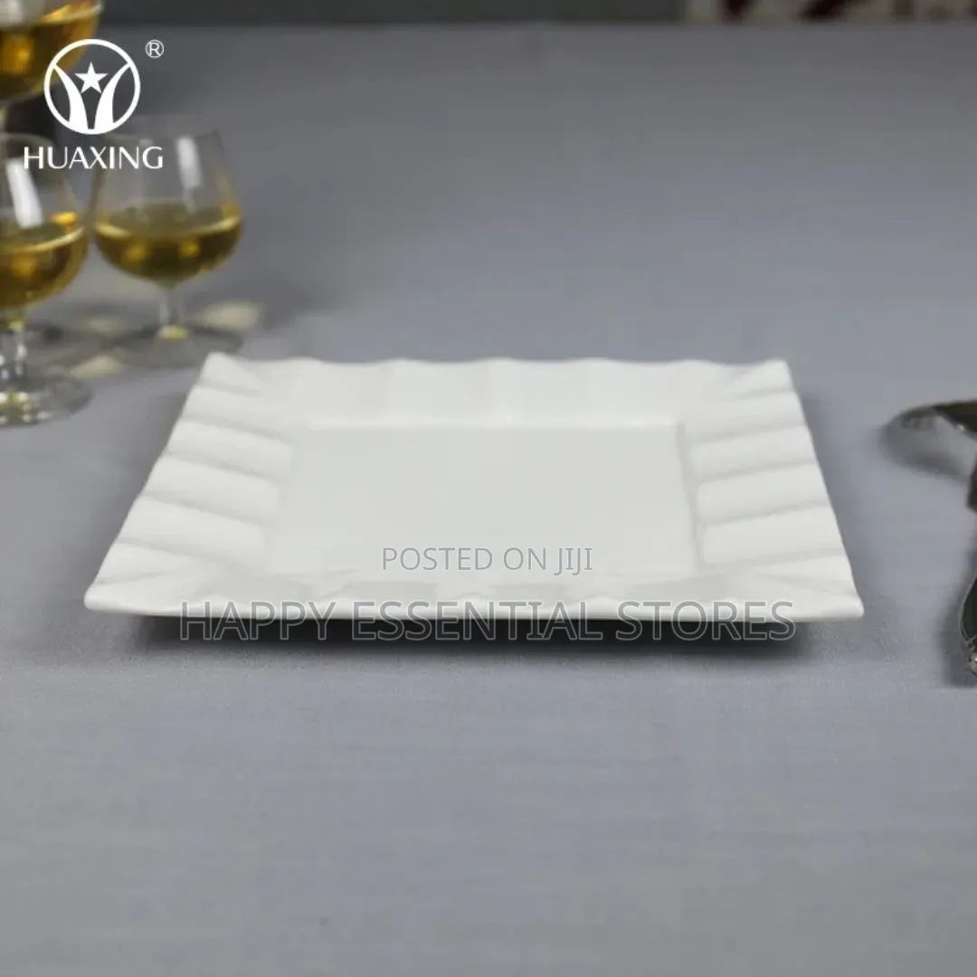 Luxury 10inches Ceramic White Dinner Plate 30pcs in a CTN