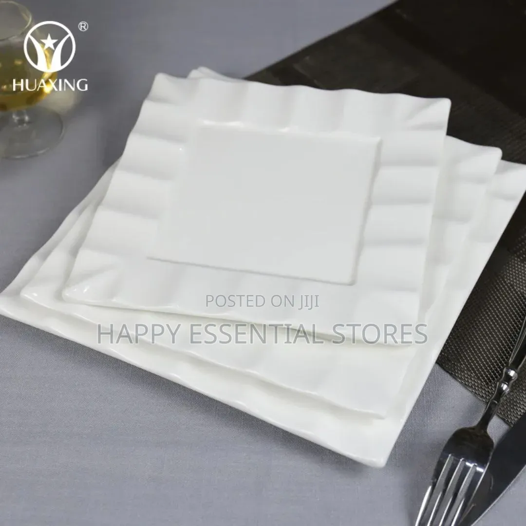 Luxury 10inches Ceramic White Dinner Plate 30pcs in a CTN