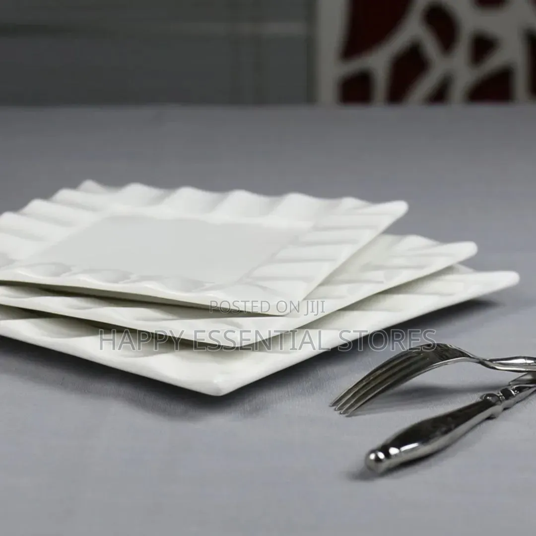 Luxury 10inches Ceramic White Dinner Plate 30pcs in a CTN