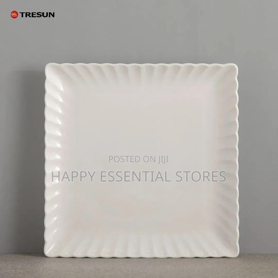 High Quality Ceramic Luxury Rectangle 10inches Dinner Plate