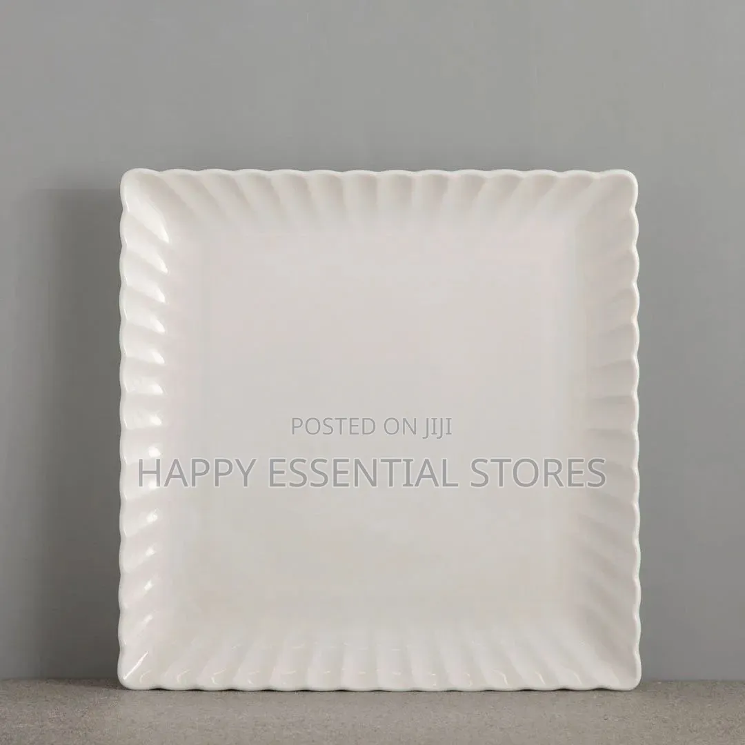 High Quality Ceramic Luxury Rectangle 10inches Dinner Plate