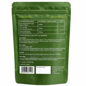 Parasite Cleanse High Strength Wormwood Black Walnut Clove Capsules