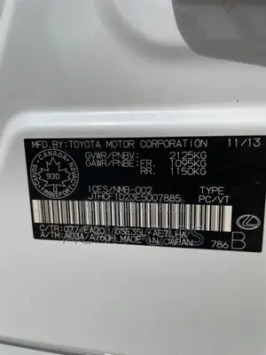 Lexus IS 2014 White