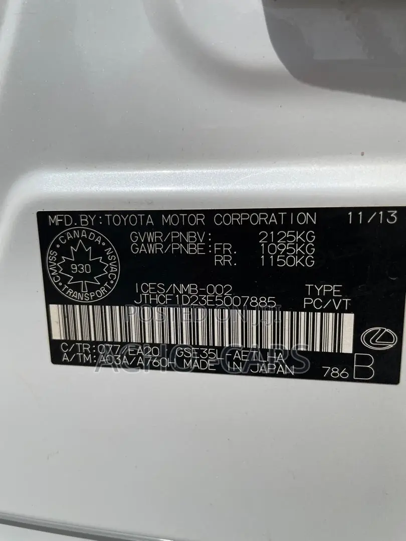 Lexus IS 2014 White