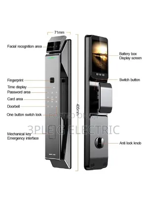 Futuristic Indoor Smart Door Lock