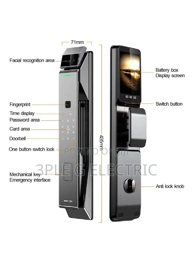 Futuristic Indoor Smart Door Lock