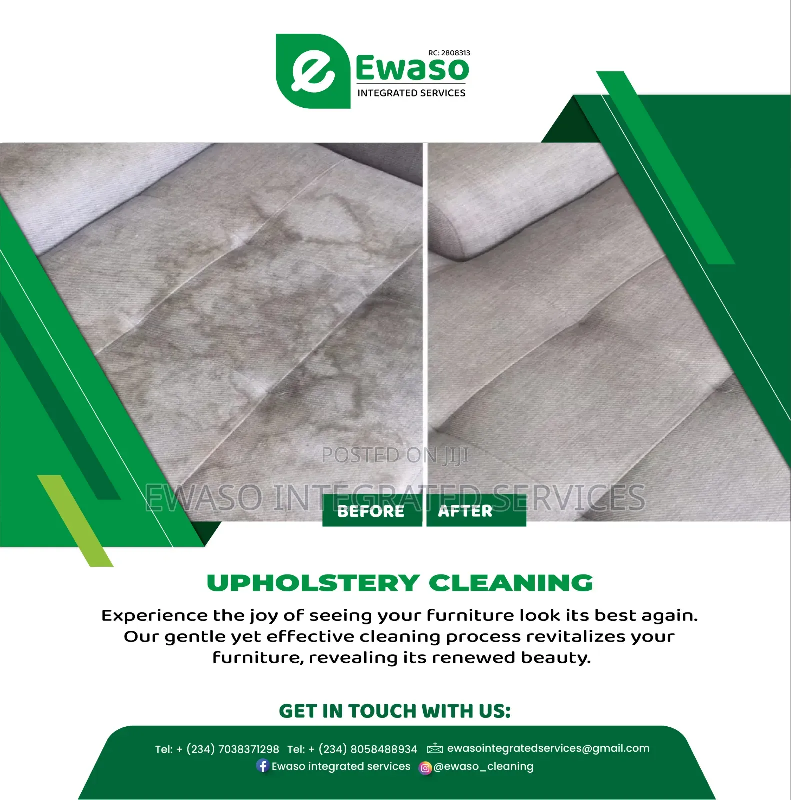 Upholstery Deep Cleaning