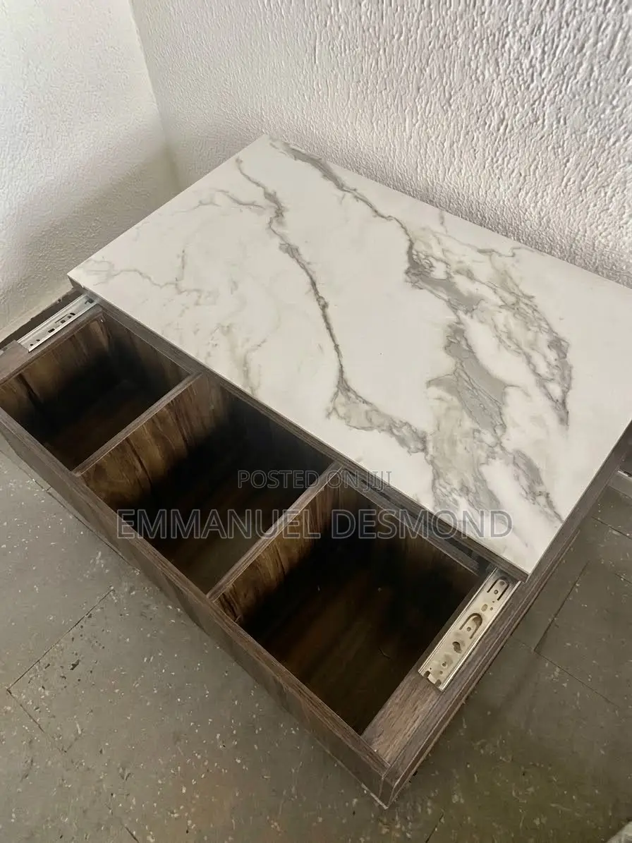 Center Table With Top Cupboard