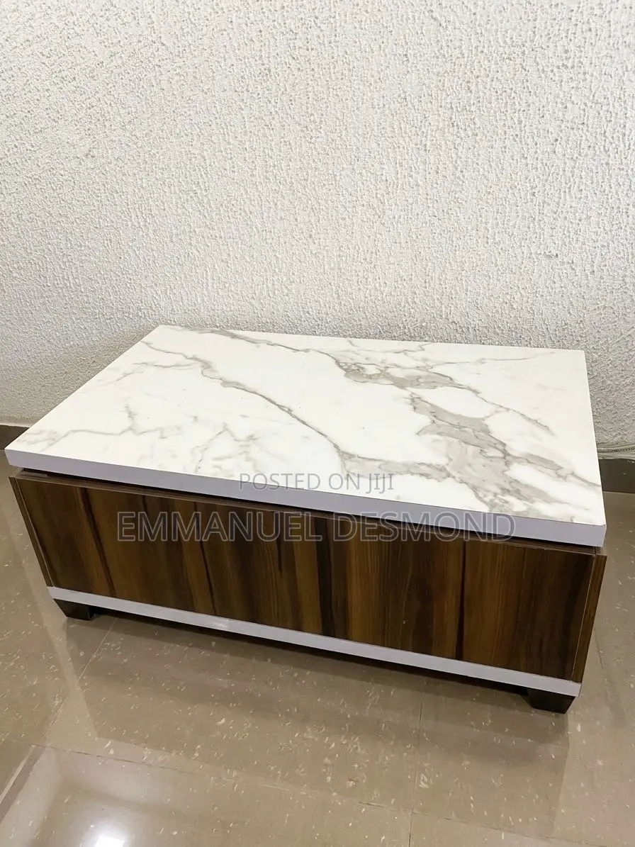 Center Table With Top Cupboard