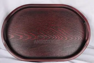 Red Copper Oval Tray (A1815) (37x24cm)