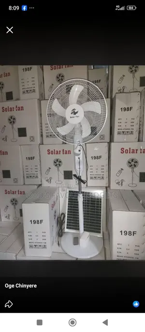 Solar Rechargeable Fan