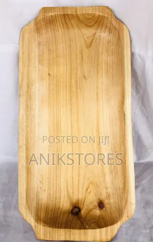 Rectangular Bamboo Bowl With Handle (40x20x4)