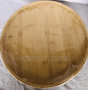 45cm Round Wooden Tray With Iron Stand