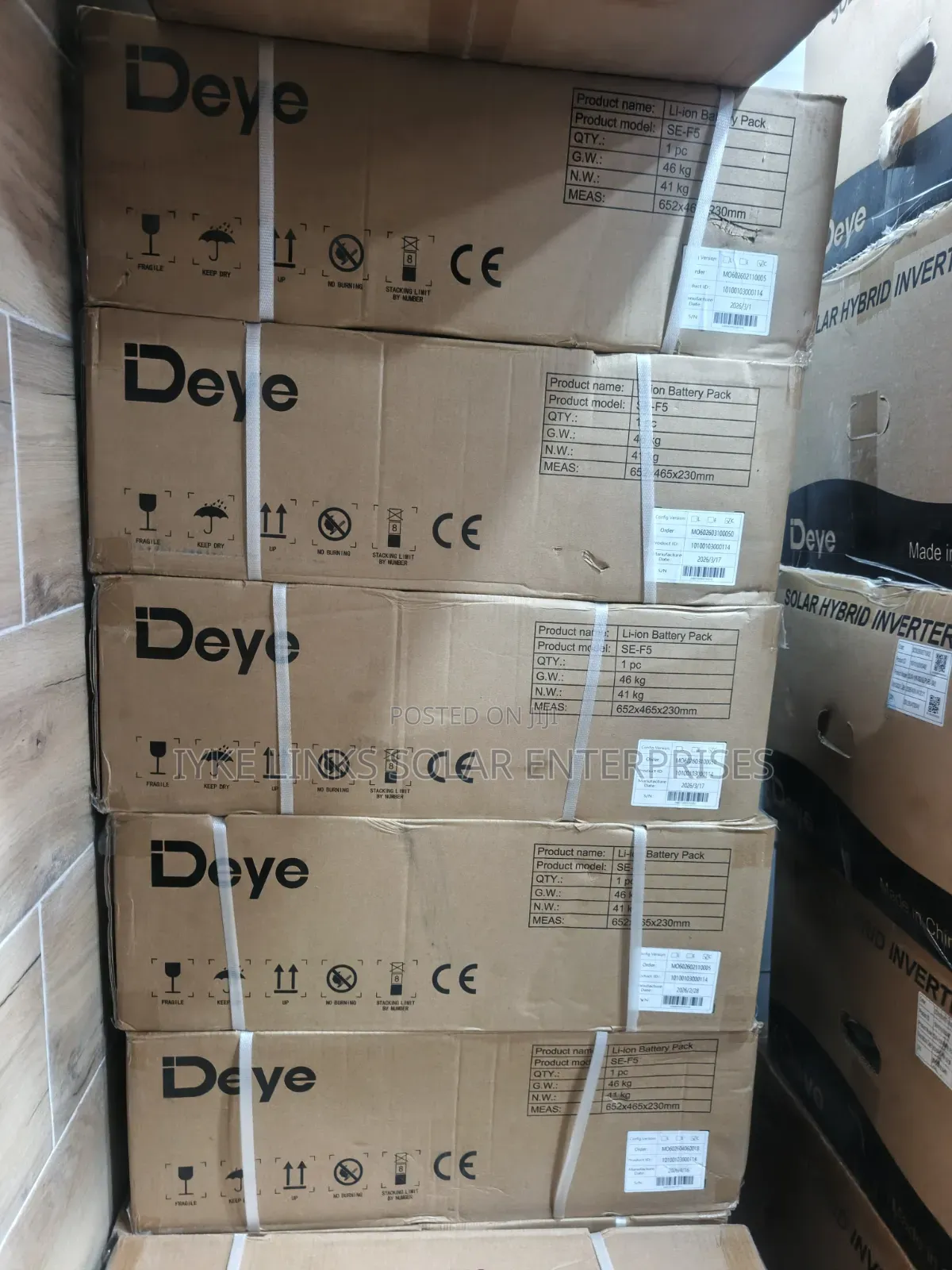 5kw/48v Deye Lithium Battery