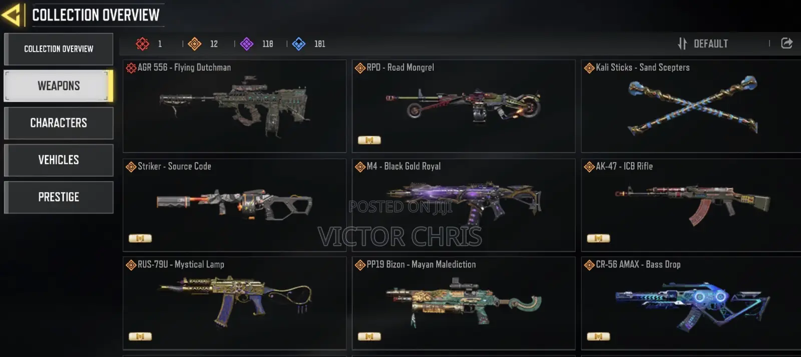 CODM Account Level 400+Mythic Guns Benin