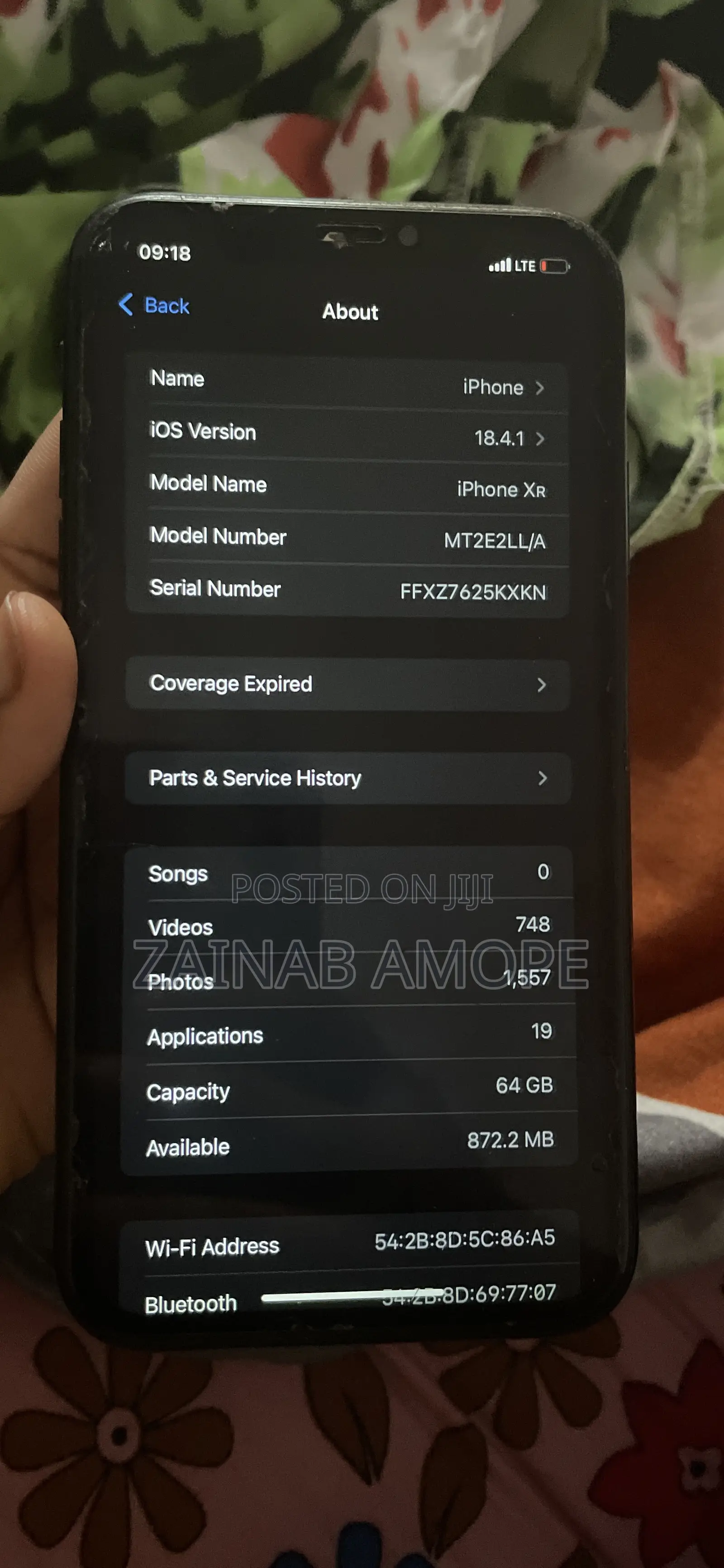 Apple iPhone XR 64 GB Black