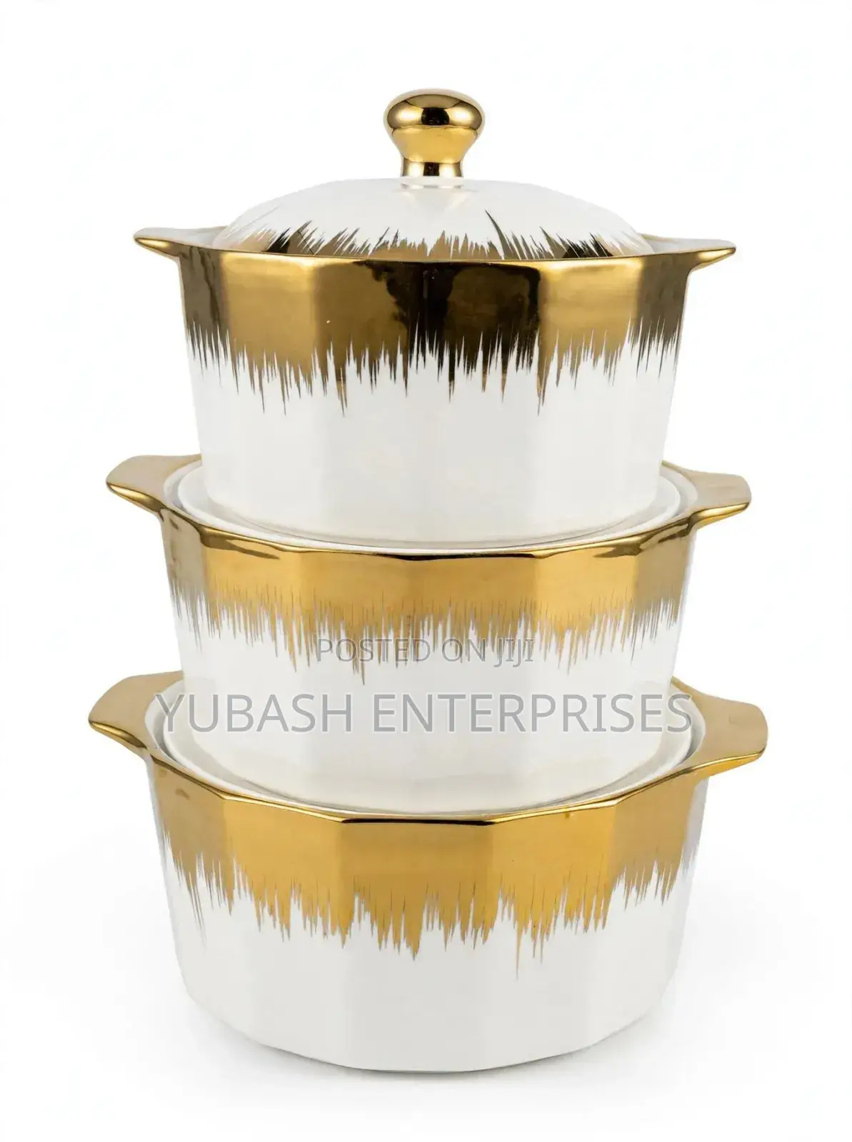 3pcs Gold Dish