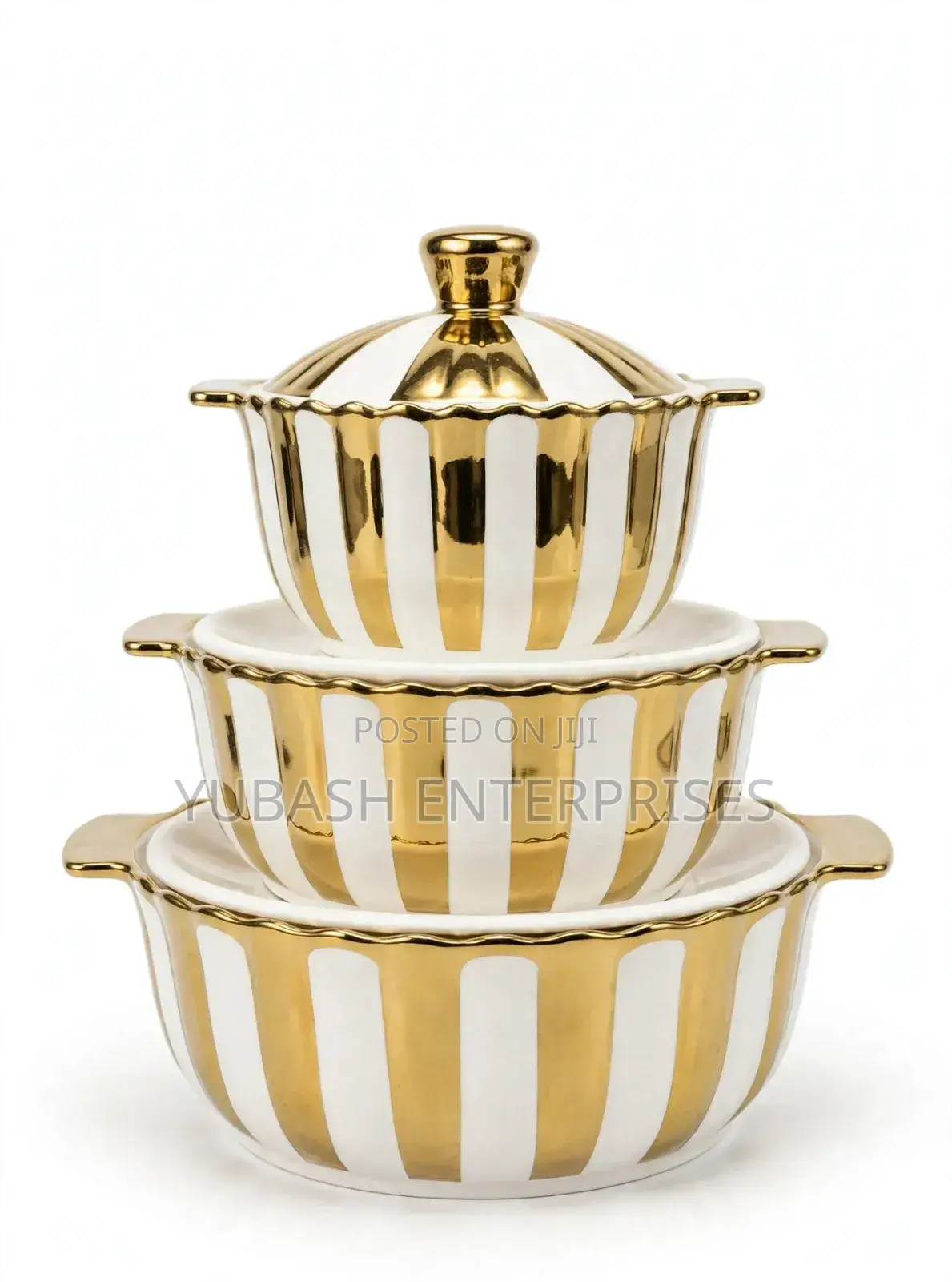 3pcs Gold Dish