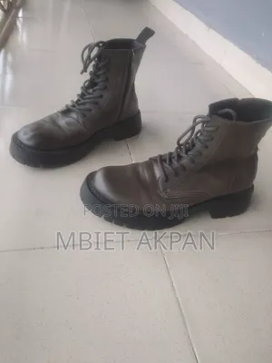 A Dark Brown Leather Boot