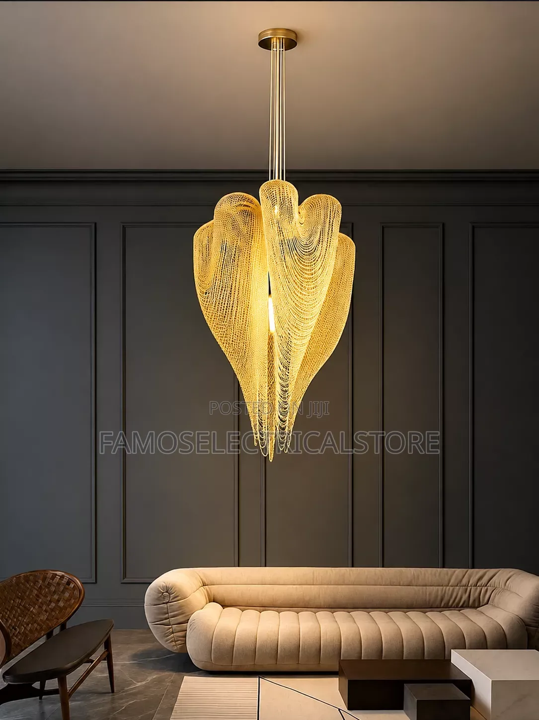 Luxury Gold Artistic Pendant Light
