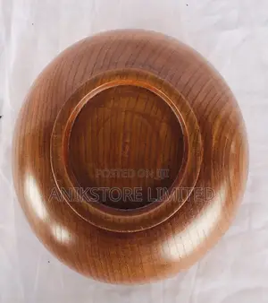 18cm Brown Wooden Bowl