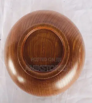 18cm Brown Wooden Bowl