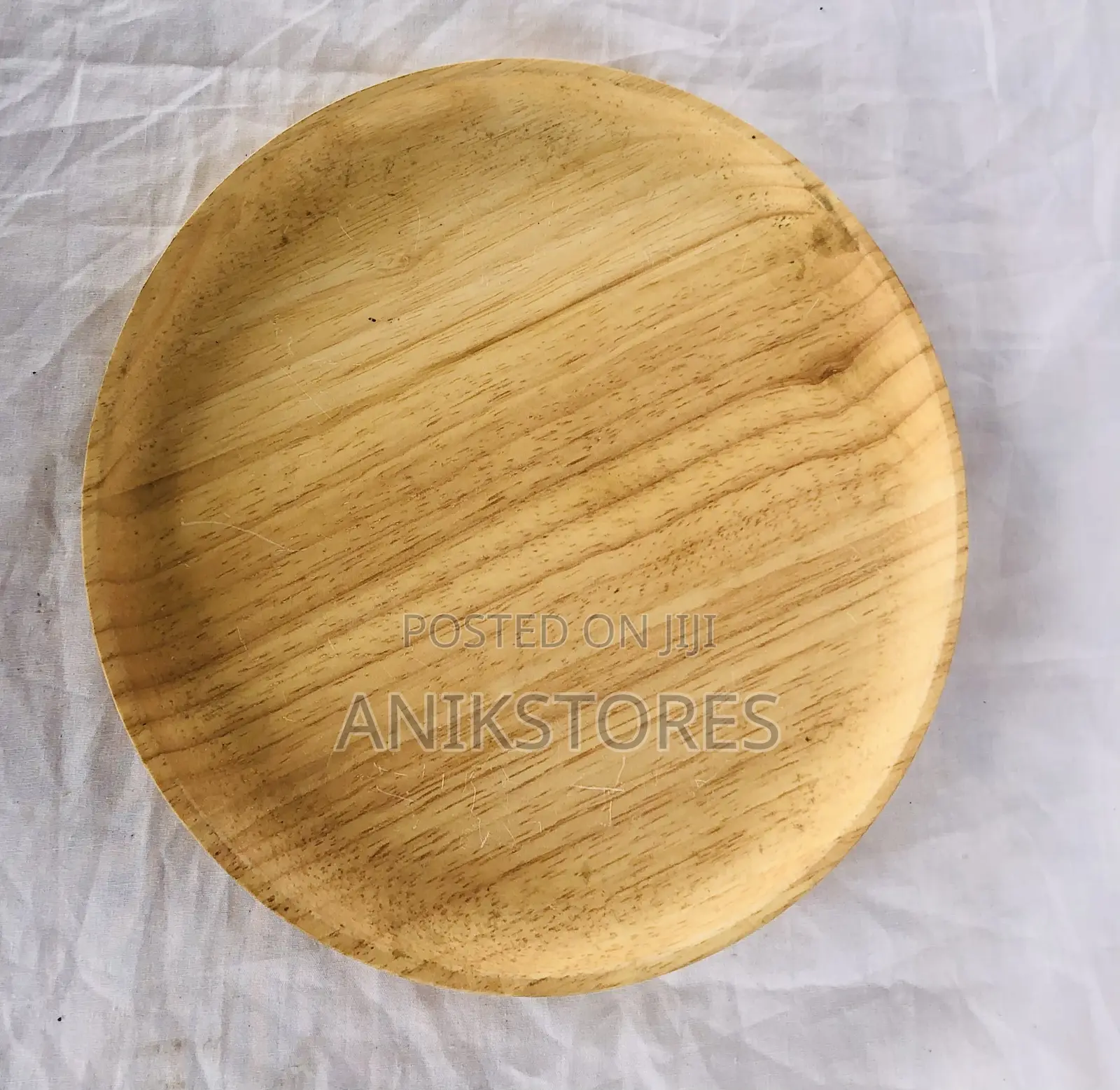 24cm Round Wooden Plate