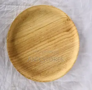24cm Round Wooden Plate